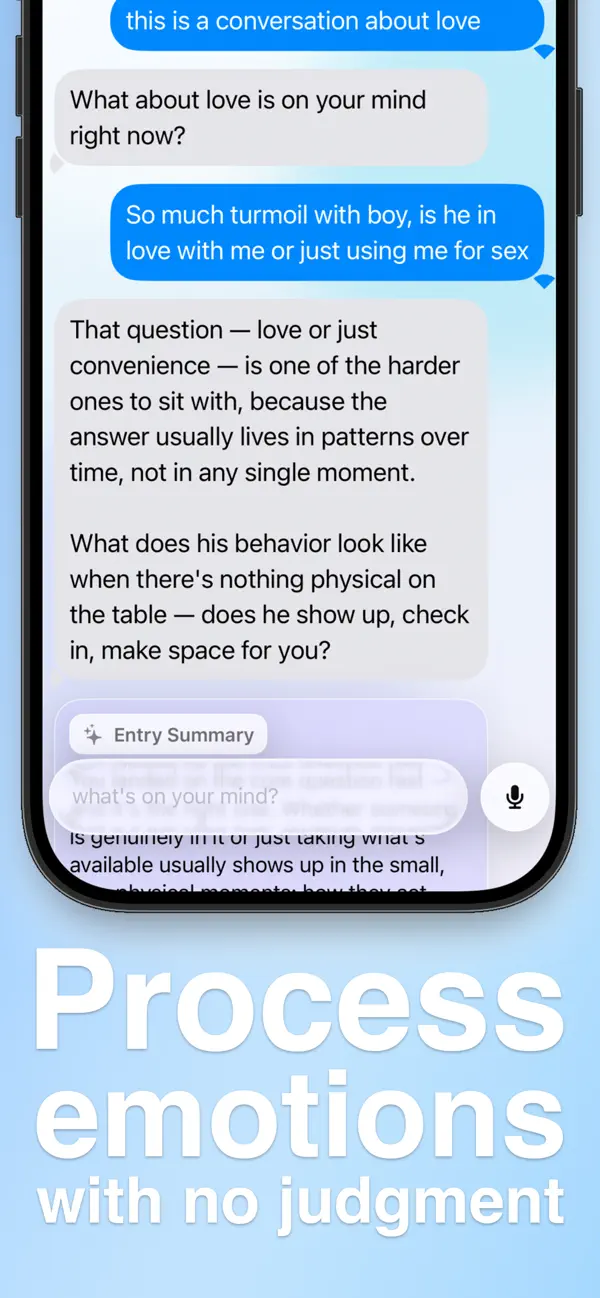 Magic Journal voice note recording screen